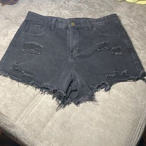 Never Worn Distressed Jean Shorts